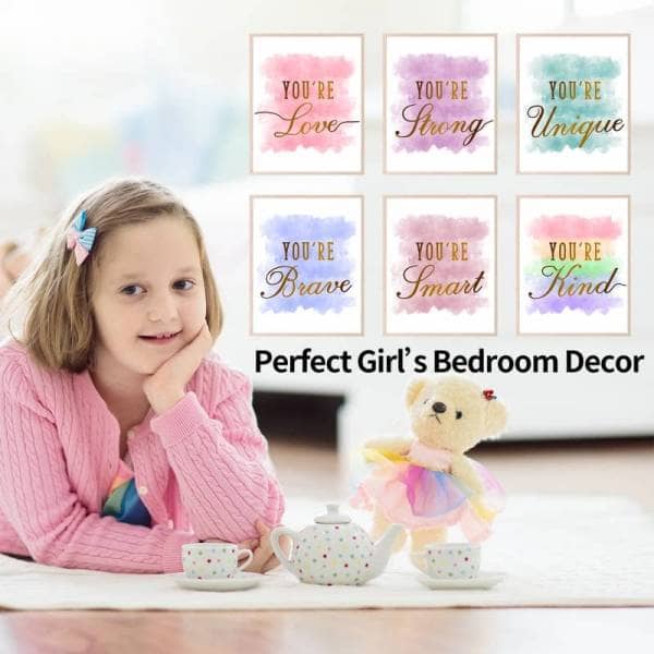 girls room decor poster