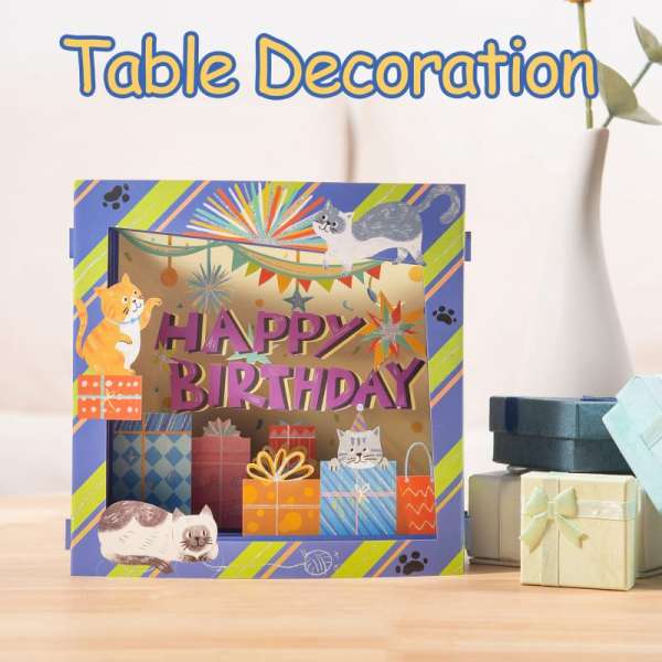 Happy Birthday Cat Greeting Card