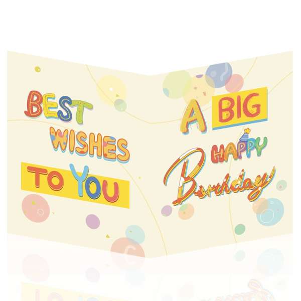 Birthday greeting card