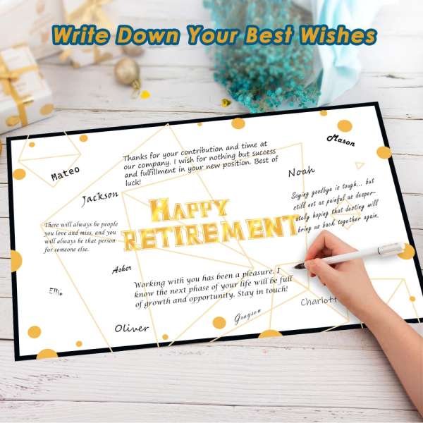 Retirement party decorations card