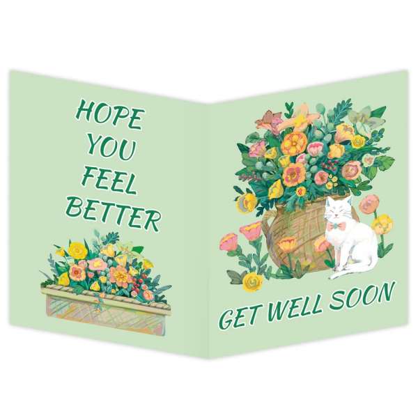 HOMANGA Jumbo Get Well Soon Greeting Card From Group