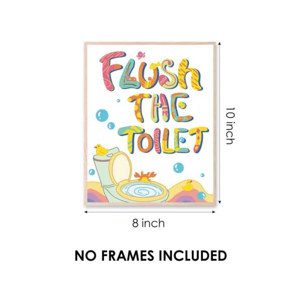 HOMANGA Kids Bathroom Decor Posters