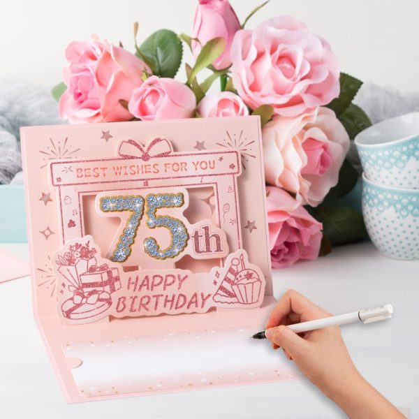 HOMANGA 75th Birthday Card (Rose Gold) - Image 4