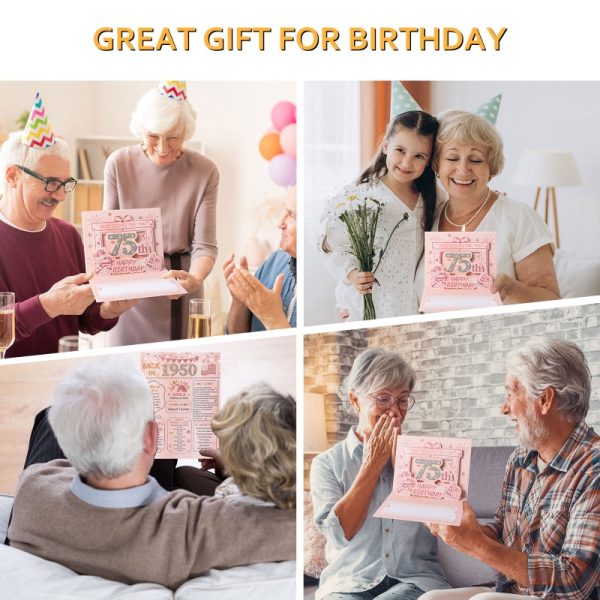 HOMANGA 75th Birthday Card (Rose Gold) - Image 6