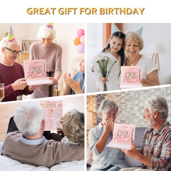 HOMANGA 70th Birthday Card(Rose Gold) - Image 6