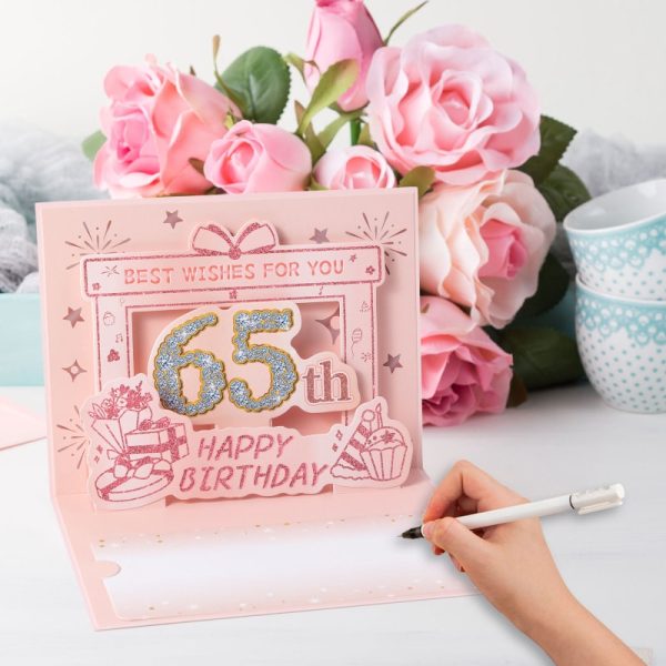 HOMANGA 65th Birthday Card(Rose Gold) - Image 4