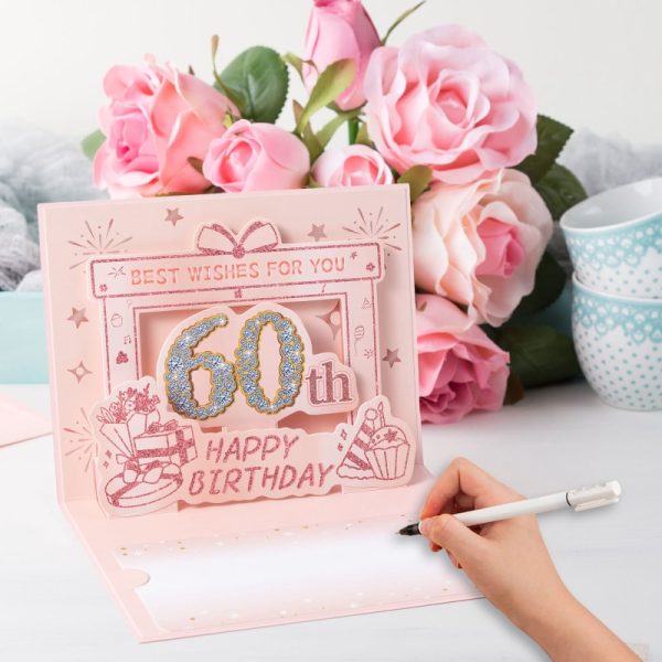 HOMANGA 60th Birthday Card(Rose Gold) - Image 4