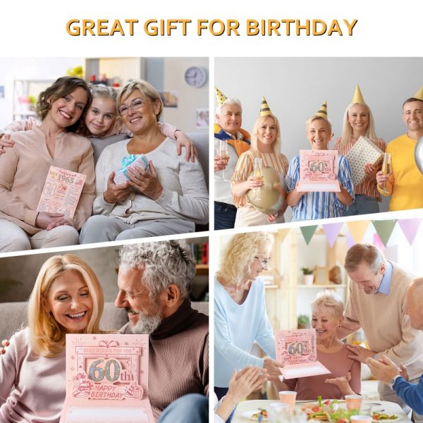 HOMANGA 60th Birthday Card(Rose Gold) - Image 6