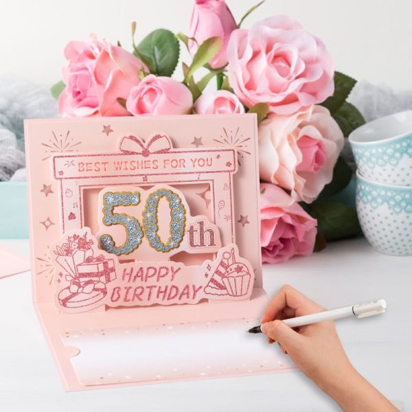 HOMANGA 50th Birthday Card(Rose Gold) - Image 4