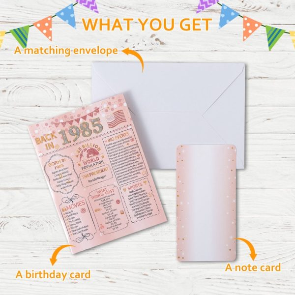 HOMANGA 40th Birthday Card(Rose Gold) - Image 3