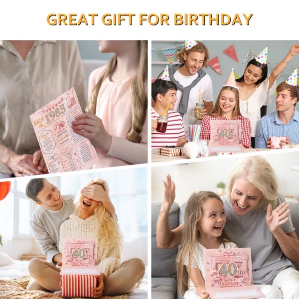 HOMANGA 40th Birthday Card(Rose Gold) - Image 6