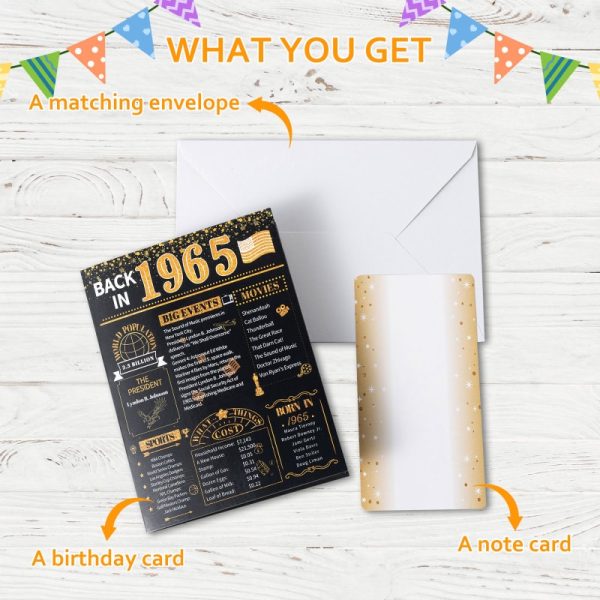 HOMANGA 60th Birthday Card (Black Gold) - Image 3