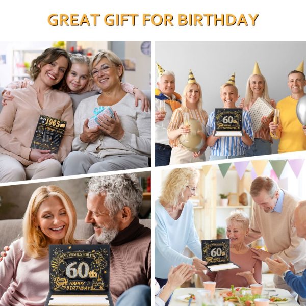 HOMANGA 60th Birthday Card (Black Gold) - Image 6