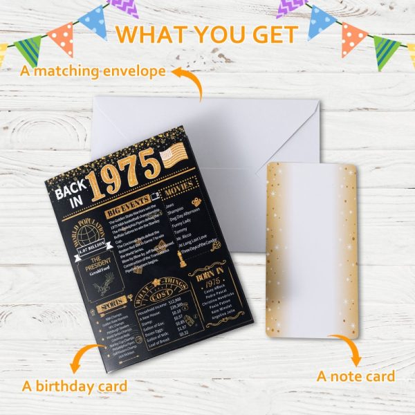 HOMANGA 50th Birthday Card(Black Gold) - Image 3