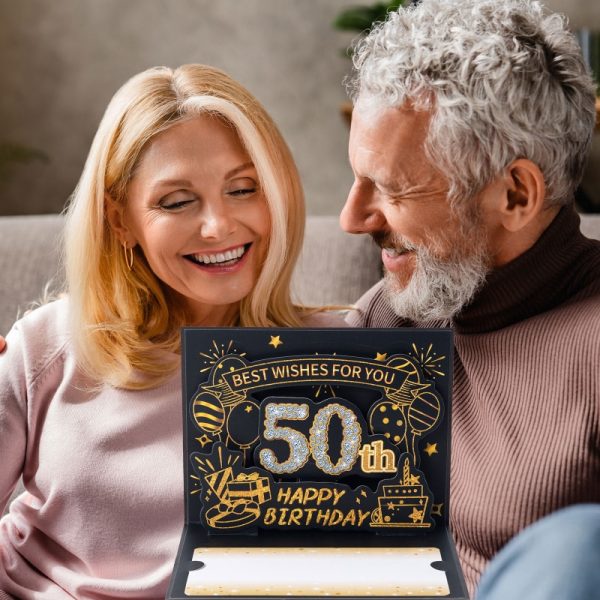 HOMANGA 50th Birthday Card(Black Gold) - Image 5