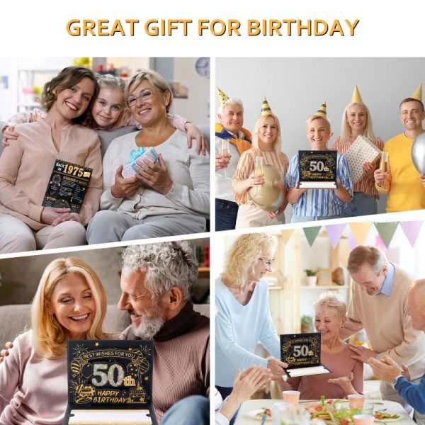 HOMANGA 50th Birthday Card(Black Gold) - Image 6