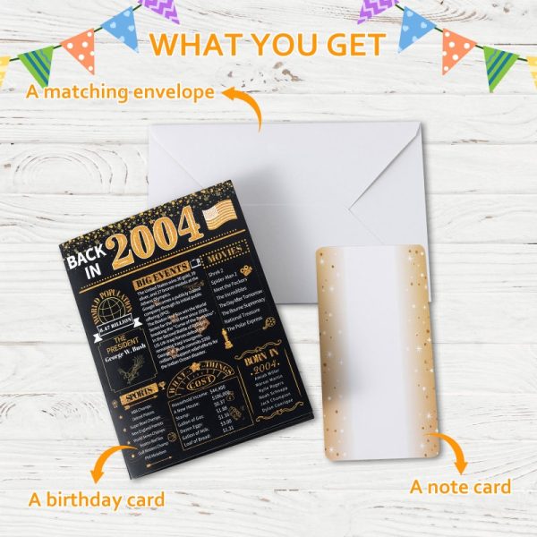 HOMANGA 21st Birthday Card (Black Gold) - Image 3